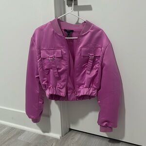 Pink bomber jacket